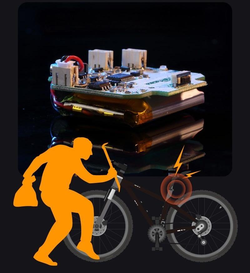 Anti-theft alarm for bicycles and electric scooters