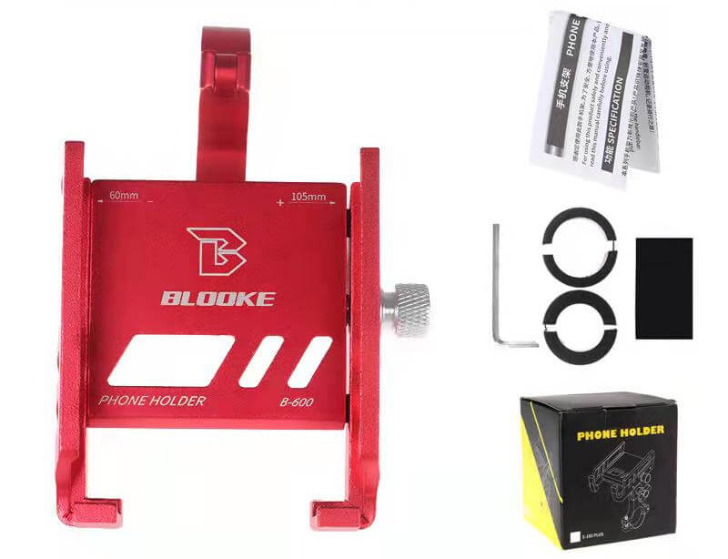 Universal phone holder for electric bicycles and electric scooters