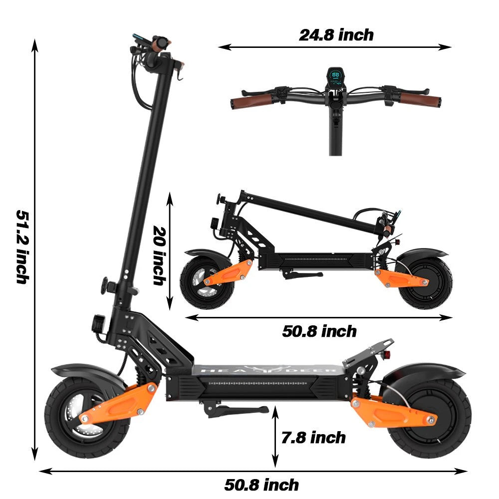 HEADEER H67 48v 15.6AH Battery Electric Scooter