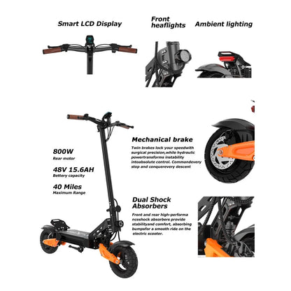 HEADEER H67 48v 15.6AH Battery Electric Scooter
