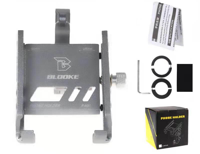 Universal phone holder for electric bicycles and electric scooters