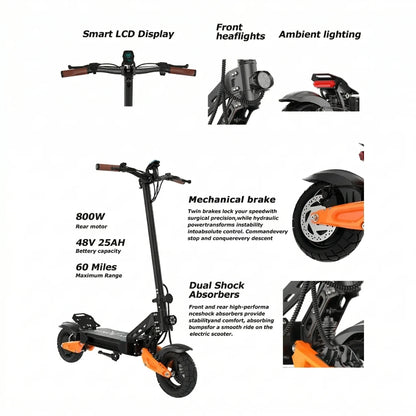 HEADEER H67 Pro 48v25AH Battery Electric Scooter