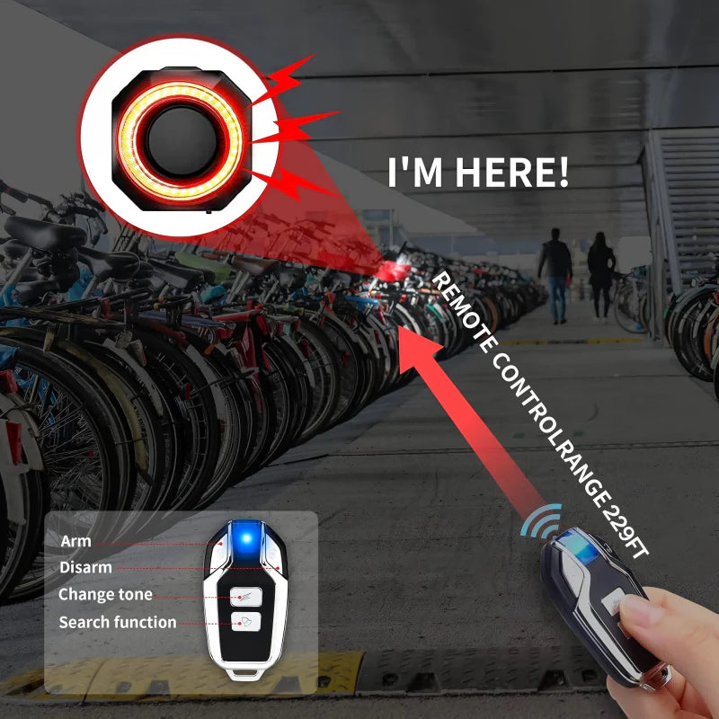 Anti-theft alarm for bicycles and electric scooters