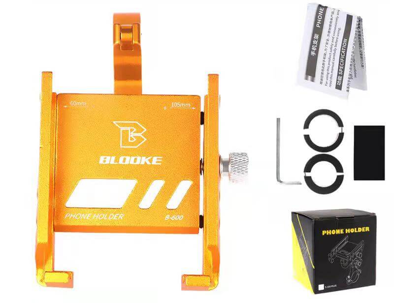 Universal phone holder for electric bicycles and electric scooters